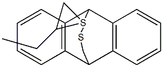 9,10-Dihydro-9,10-(methenothiobutanothiomethano)anthracene Struktur