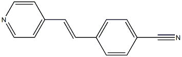 4-[2-(4-Pyridyl)ethenyl]benzonitrile Struktur