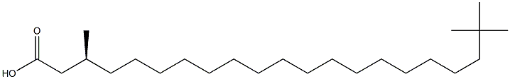 [S,(-)]-3,20,20-Trimethylhenicosanoic acid Struktur