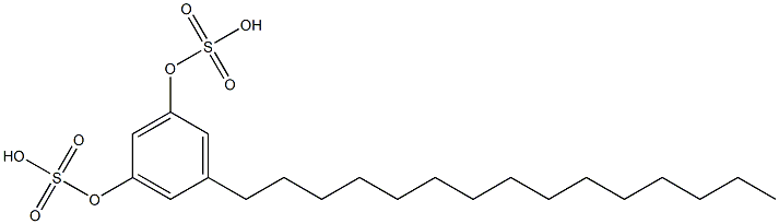 5-Pentadecylresorcinol 1,3-bissulfuric acid Struktur