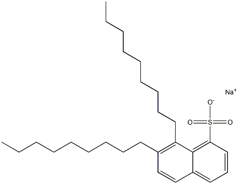 7,8-Dinonyl-1-naphthalenesulfonic acid sodium salt Struktur