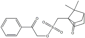 (7,7-Dimethyl-2-oxobicyclo[2.2.1]heptan-1-yl)methanesulfonic acid 2-oxo-2-phenylethyl ester Struktur