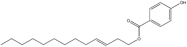 4-Hydroxybenzoic acid 3-tridecenyl ester Struktur