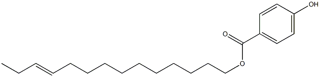 4-Hydroxybenzoic acid 11-tetradecenyl ester Struktur