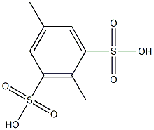 2,5-Dimethyl-1,3-benzenedisulfonic acid Struktur