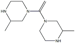 1,1'-(Ethene-1,1-diyl)bis(3-methylpiperazine) Struktur