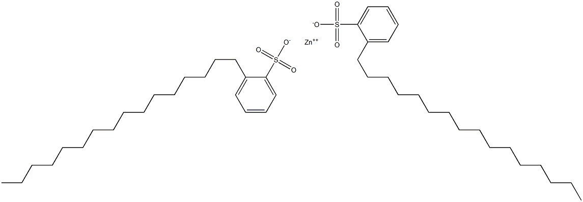 Bis(2-hexadecylbenzenesulfonic acid)zinc salt Struktur