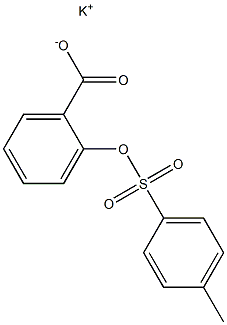 2-[(4-Methylphenyl)sulfonyloxy]benzoic acid potassium salt Struktur