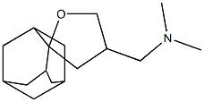 3-(Dimethylaminomethyl)spiro[oxolane-5,2'-adamantane] Struktur