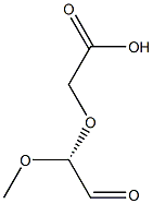 (-)-[(R)-1-Methoxy-2-oxoethoxy]acetic acid Struktur