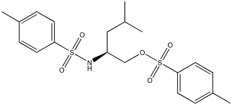 (-)-N-[(S)-1-(p-Toluenesulfonyloxymethyl)-3-methylbutyl]-p-toluenesulfonamide Struktur