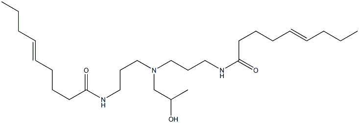 N,N'-[2-Hydroxypropyliminobis(3,1-propanediyl)]bis(5-nonenamide) Struktur