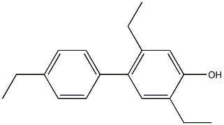 2,5-Diethyl-4-(4-ethylphenyl)phenol Struktur