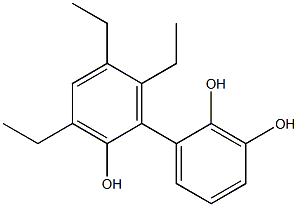 3',5',6'-Triethyl-1,1'-biphenyl-2,2',3-triol Struktur