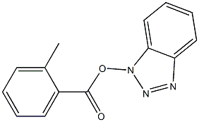 2-Methylbenzoic acid 1H-benzotriazol-1-yl ester Struktur