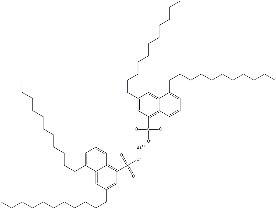 Bis(3,5-diundecyl-1-naphthalenesulfonic acid)barium salt Struktur