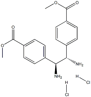 (S,S)-1,2-Bis(4-methoxycarbonylphenyl)-1,2-ethanediamine dihydrochloride, 95%, ee 99% Struktur