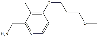 2-(Aminomethyl)-4-(3-methoxypropoxy)-3-methylpyridine Struktur