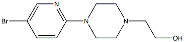 2-[4-(5-Bromo-2-pyridinyl)-1-piperazinyl]-1-ethanol Struktur