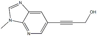 3-(3-Methyl-3H-imidazo[4,5-b]pyridin-6-yl)-prop-2-yn-1-ol Struktur