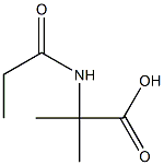 2-Methyl-N-propionylalanine Struktur