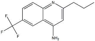 4-Amino-6-trifluoromethyl-2-propylquinoline Struktur