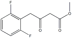 4-(2,6-Diflorophenyl)-3-oxo-butyricacidmethylester Struktur