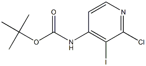 Tert-butyl2-Chloro-3-iodopyridin-4-ylcarbamate Structure