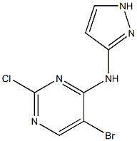 5-bromo-2-chloro-N-(1H-pyrazol-3-yl)pyrimidin-4-amine Struktur