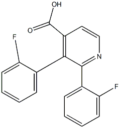 2,3-Bis(2-fluorophenyl)isonicotinic acid Struktur