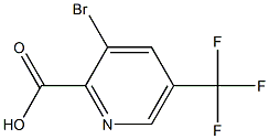 3-Bromo-5-(trifluoromethyl)-2-pyridinecarboxylic acid Struktur