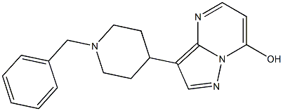 3-(1-Benzylpiperidin-4-yl)pyrazolo[1,5-a]pyrimidin-7-ol Struktur