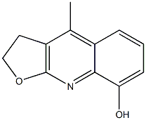 2,3-Dihydro-4-methylfuro[2,3-b]quinolin-8-ol Struktur