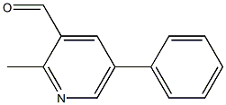 2-Methyl-5-phenylpyridine-3-carboxaldehyde Struktur