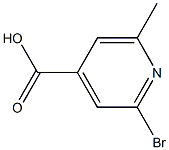 2-bromo-6-methyl-isonicotinic acid Struktur