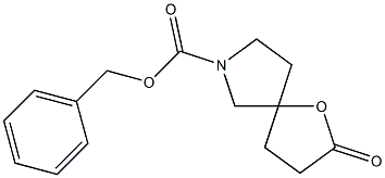 benzyl 2-oxo-1-oxa-7-azaspiro[4.4]nonane-7-carboxylate Struktur