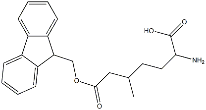 FMOC-L-2-amino-5-methylhexanoic acid Struktur