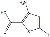 3-amino-5-iodothiophene-2-carboxylic acid Struktur