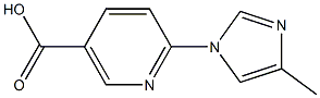 6-(4-methyl-1H-imidazol-1-yl)nicotinic acid Struktur