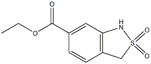 ethyl 1,3-dihydro-2,1-benzisothiazole-6-carboxylate 2,2-dioxide Struktur