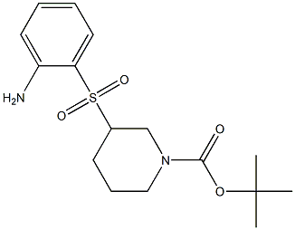 3-(2-Amino-benzenesulfonyl)-piperidine-1-carboxylic acid tert-butyl ester Struktur