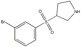 3-(3-Bromo-benzenesulfonyl)-pyrrolidine Struktur