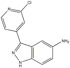 3-(2-chloropyridin-4-yl)-1H-indazol-5-amine Struktur