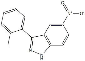 5-nitro-3-o-tolyl-1H-indazole Struktur