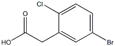 5-BroMo-2-chlorophenylacetic acid Struktur