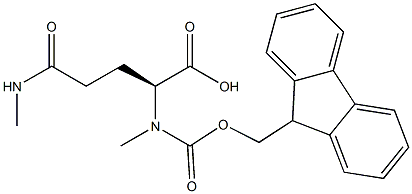 N-alpha-FMoc-N-delta-diMethyl-L-glutaMine Struktur