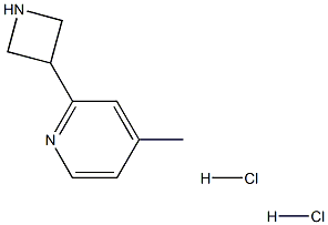 2-(azetidin-3-yl)-4-Methylpyridine dihydrochloride Struktur