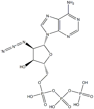 2'-Azido-2'-deoxyadenosine-5'-triphosphate Struktur