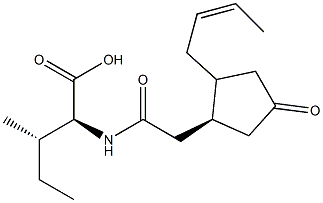 N-[(-)-jasmonoyl]-(S)-isoleucine Struktur