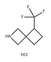 5-(trifluoromethyl)-2-azaspiro[3.3]heptane hydrochloride Struktur